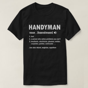 Handyman Definition Vater Handyman Vatertag T-Shirt