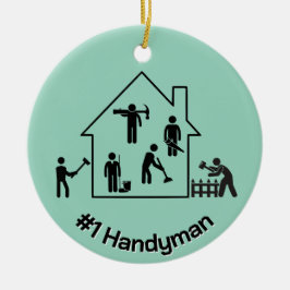 Handyman Design Keramik Ornament
