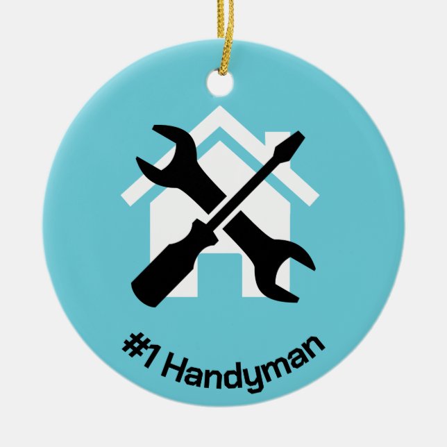 Handyman Design Keramik Ornament (Vorne)