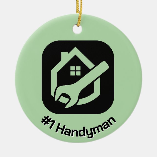 Handyman Design Keramik Ornament (Vorne)