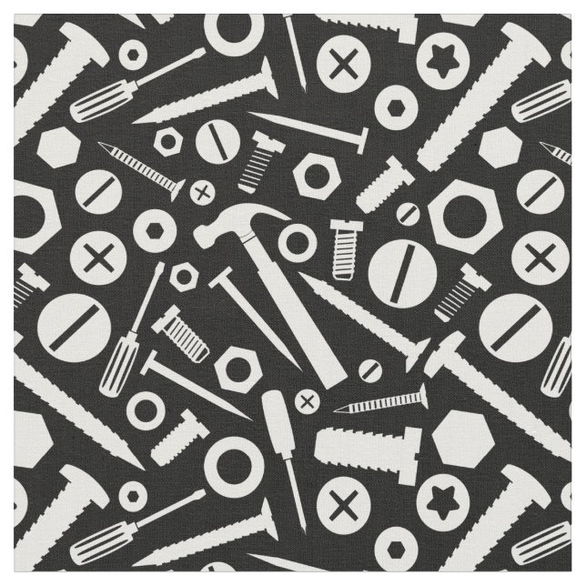 Handyman DIY Minister Fixit Hammer Nuts Bolts Tool Stoff (Nahaufnahme)