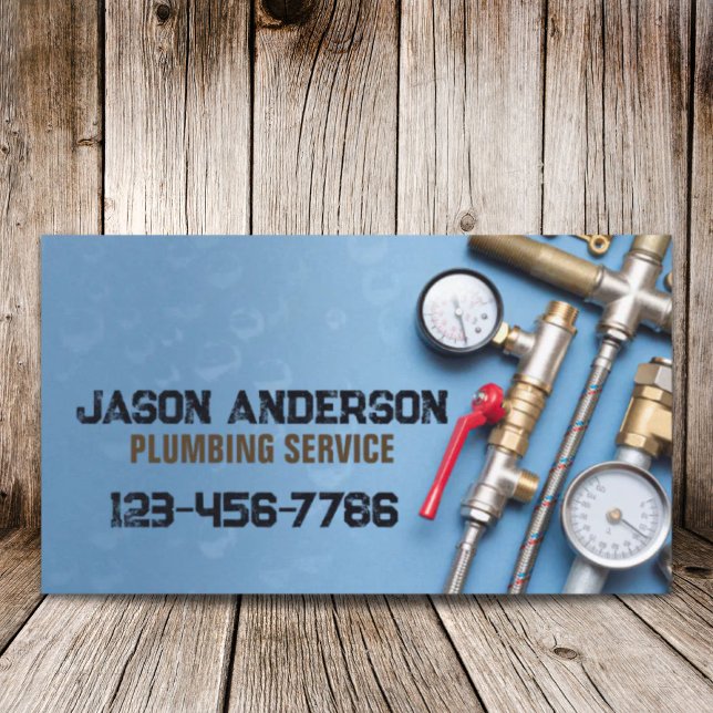Handyman Faucet Pipe Plumber Service Plumber Visitenkarte (Handyman Faucet Pipe Pluming Service Plumber Business Card)