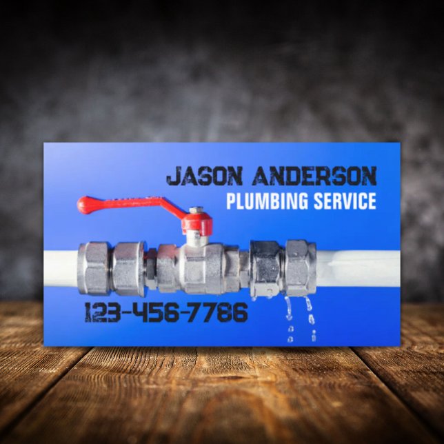 Handyman Faucet Pipe Plumber Service Plumber Visitenkarte (Handyman Faucet Pipe Pluming Service Plumber Business Card)