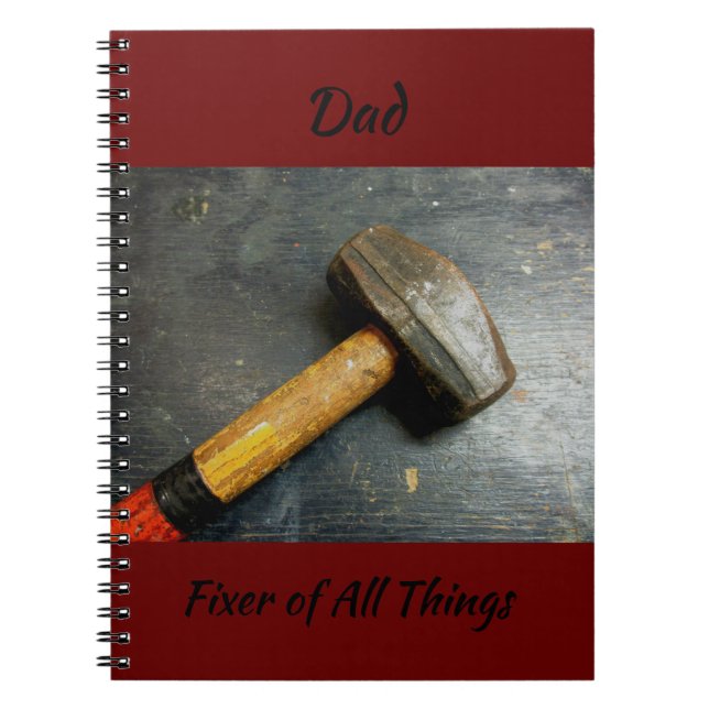 Handyman Fixer of All Things Sledge Hammer Notizblock (Vorderseite)