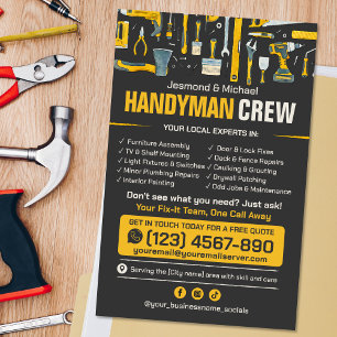 Handyman Flyer - Zuhause Reparatur und Wartung