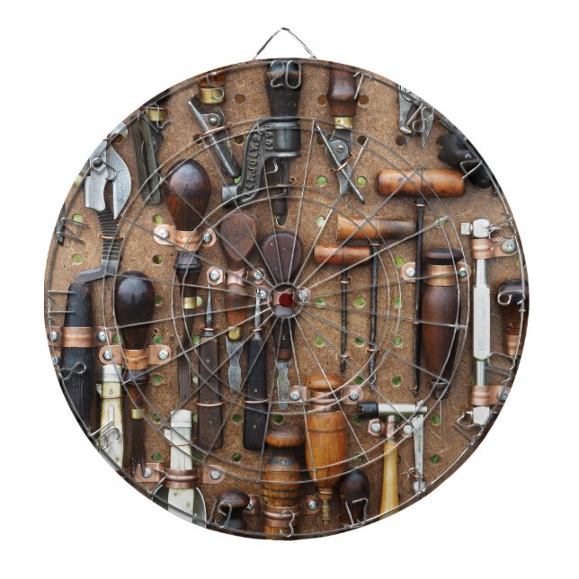 Handyman für rustikale Tischlerwerkzeuge Dartscheibe (vorne)