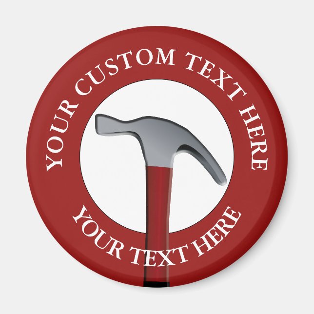 Handyman Hammer Icon Magnet (Vorne)