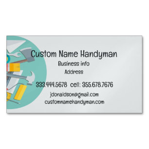 Handyman Herr Fixit Custom Business Cards Magnetische Visitenkarte