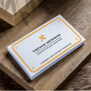 Handyman Klempner Renovierung Carpentry & Repair Visitenkarte