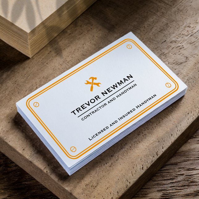 Handyman Klempner Renovierung Carpentry & Repair Visitenkarte (Von Creator hochgeladen)