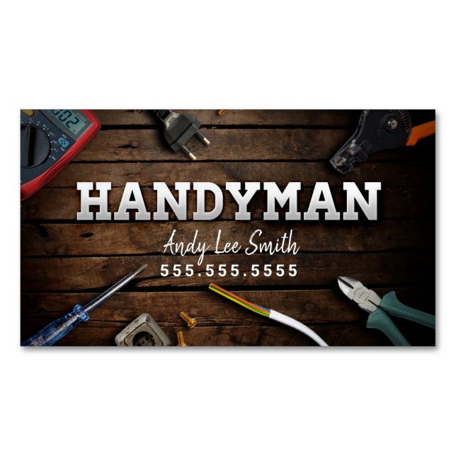Handyman Magnetische Visitenkarte (Vorderseite)