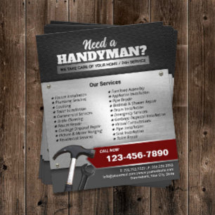 Handyman Maintenance Service Beruflich Metal Flyer
