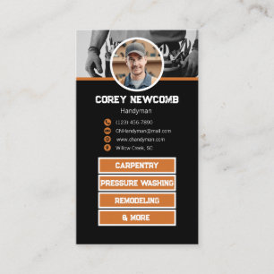 Handyman   Maintenance Worker Business Card Visitenkarte