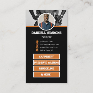 Handyman | Maintenance Worker Business Card Visitenkarte