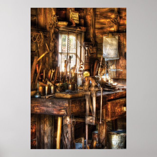 Handyman - Messy Workbench Poster (Vorne)