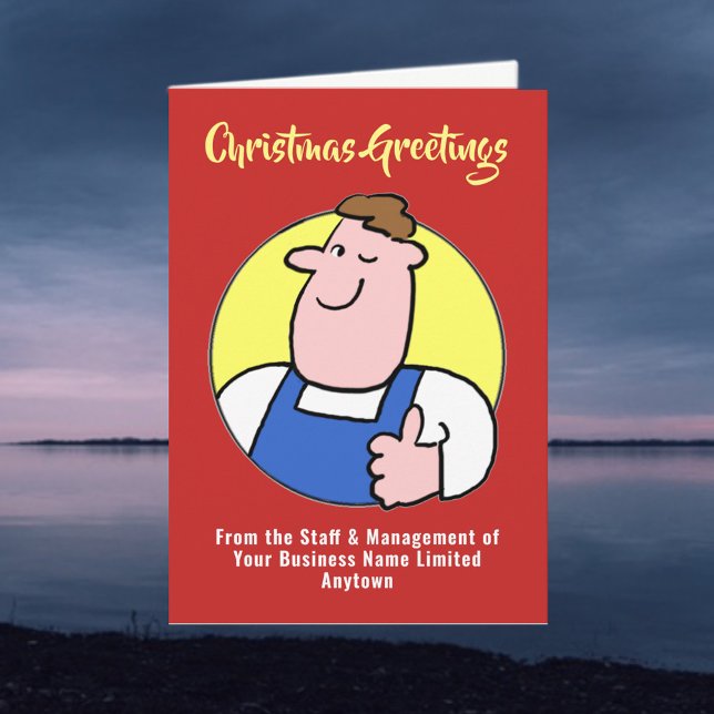 Handyman oder DIY Company Weihnachtskarte Feiertagskarte (Von Creator hochgeladen)