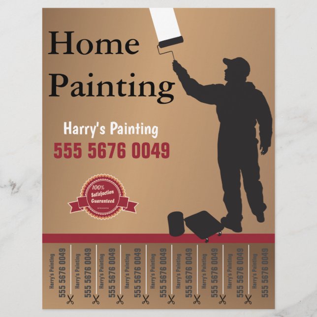 Handyman Painting Service Small Business Flyer (Vorderseite)