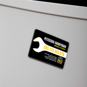 HANDYMAN PLUMBING 24-STUNDEN-WRENCH-WERKZEUG MAGNETISCHE VISITENKARTE