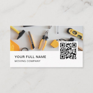 Handyman QR Code Logo Social Media Visitenkarte