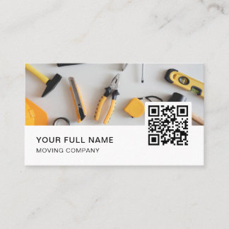 Handyman QR Code Logo Social Media Visitenkarte