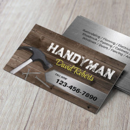 Handyman Reparatur- und Wartungsservice Holz und M Visitenkarte