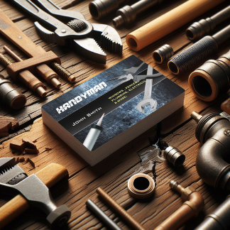 Handyman repariert berufliche Visitenkarten Visitenkarte