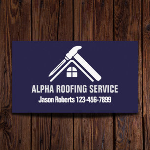 Handyman Roof Repair Construction Roofer Visitenkarte