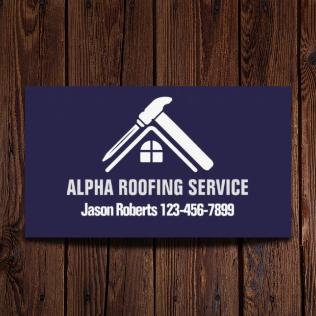 Handyman Roof Repair Construction Roofer Visitenkarte (Handyman Roof Repair Construction Roofing Roofer Business Card)