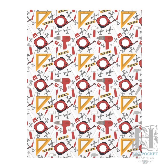 Handyman Scrapbook Papier in Rot (Von Creator hochgeladen)