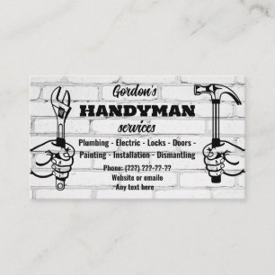 Handyman Services Business Card Visitenkarte