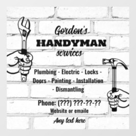 Handyman Services Fensteraufkleber