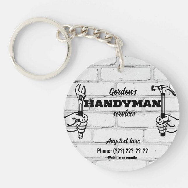Handyman Services Schlüsselanhänger (Vorderseite)