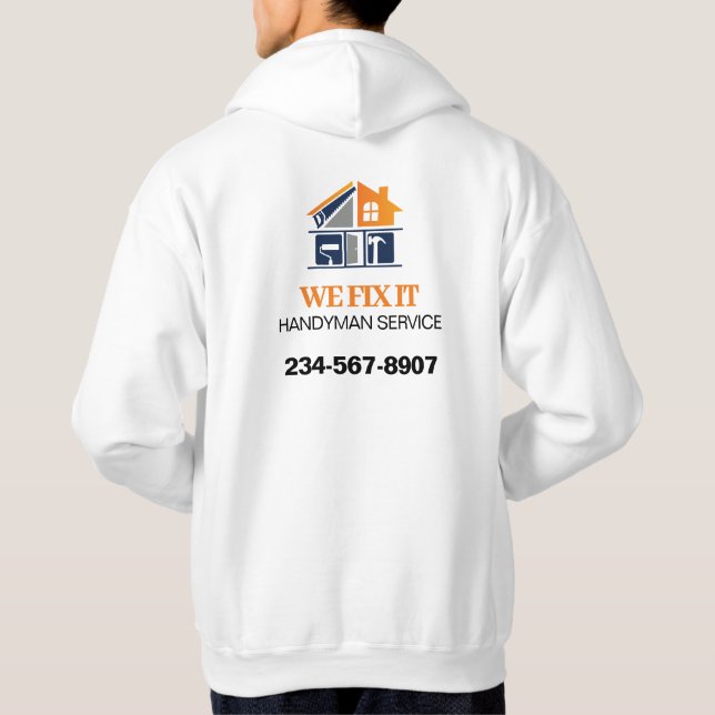 Handyman-Services ziehen über den T - Shirt (Rückseite)