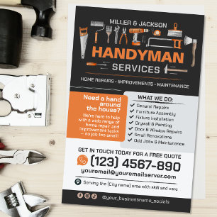 Handyman Services - Zuhause-Reparatur und -Wartung Flyer