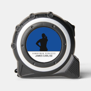 Handyman-Silhouette Maßband