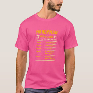 Handyman Stunden Rate Handyman T-Shirt