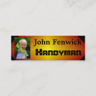 Handyman Template Small Business Yard Work Fab Mini Visitenkarte