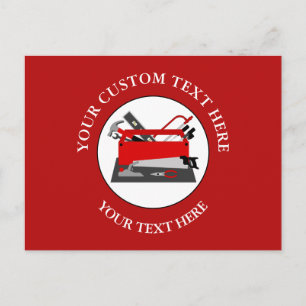 Handyman Tool Box Postkarte