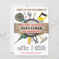 Handyman Tools and Gadgets Birthday Party