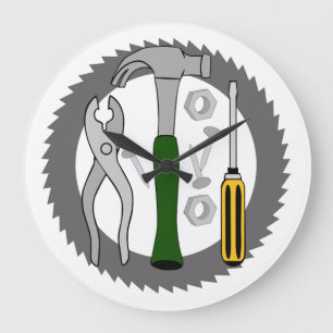 Handyman Tools Große Wanduhr