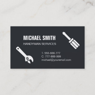 Handyman Tools Handyman Services Business Card Visitenkarte