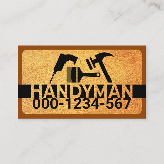 Handyman Tools Signage Visitenkarte (Vorderseite)