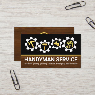 Handyman Tools Sprocket Zuhause-Reparatur Visitenkarte