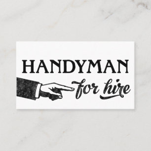 Handyman-Visitenkarten - Coole Vintage Visitenkarte