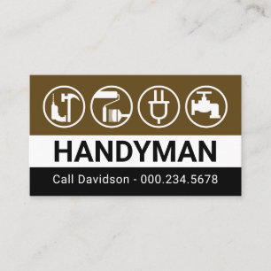 Handyman-Werkzeuge Heimreparaturen Visitenkarte