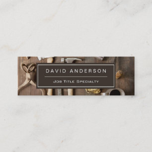 Handyman Zuhause Improvement Carpentry Reparaturen Mini Visitenkarte