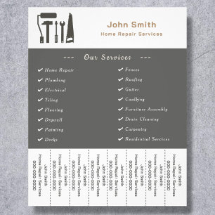 Handyman & Zuhause Reparatur Abreißen Abstreifer F Flyer