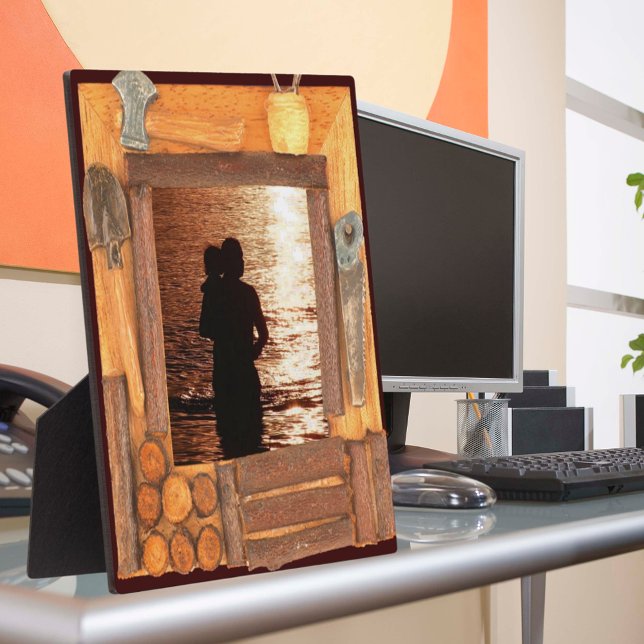 Handyman's Holzrahmen Bild hinzufügen Foto Plaque Fotoplatte (Handyman's Wooden Frame Image Add Photo Plaque)