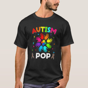Handzeichen Autismus-Bewusstsein Pop-Familienunter T-Shirt