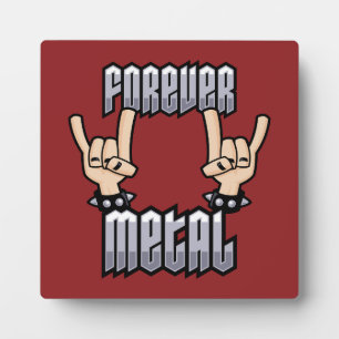Handzeichen für Forever Metal Heavy Metal Devil Ho Fotoplatte
